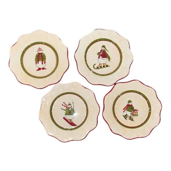 No Brand Other - Debbie Mumm Holiday dessert serving plates 7” in diameter